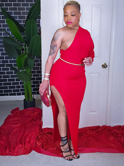LOVE IS IN THE AIR DRESS (RED)